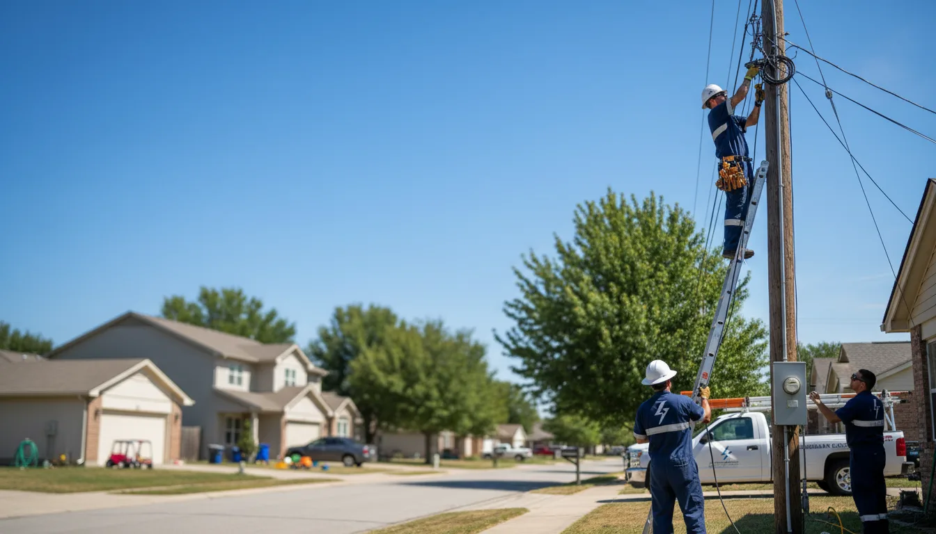 Residential electrician providing installation services in Brockport, NY